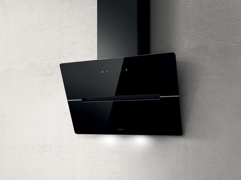 ELICA Wandhaube WISE60BK, 600 mm breit, schwarz Ausstattung: 1 Motor, 3 Leistungsstufen, 1