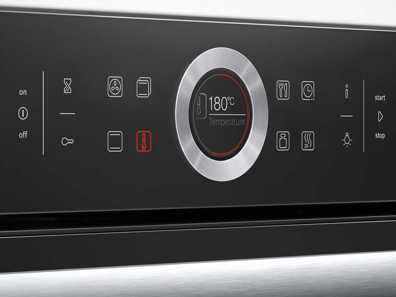 BOSCH Einbau-Backofen 60 cm Vulkan schwarz, mit AutoPilot 13 Beheizungsarten inkl. 4D-