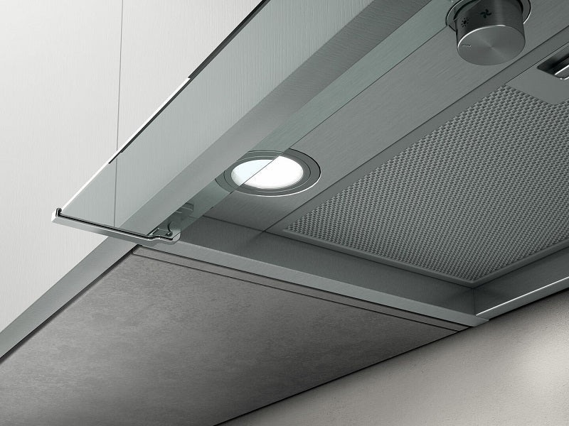 ELICA Einbauhaube BOX IN BL MAT-A-60 Schwarz matt-Glas, Leistung 620m³-h, Luftausgang