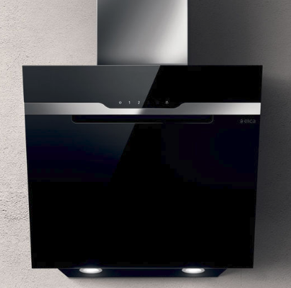 ELICA Wandhaube MAJESTIC BL-A-60 Schwarz-Edelstahl