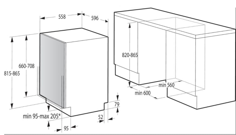 GORENJE - Geschirrspüler 60 cm vollintegrierbar - GV62040