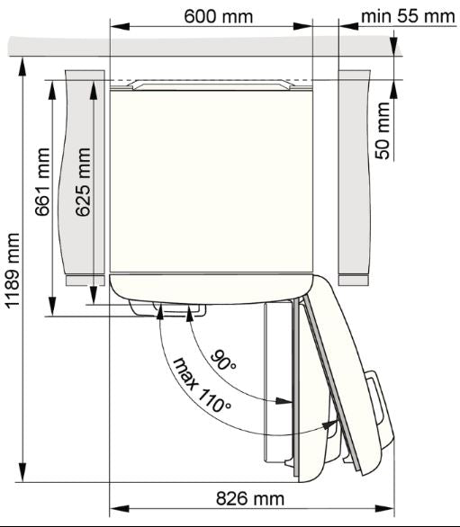 Gorenje Ku?hlschrank - H 154 cm - B 60 cm Olive Türanschlag links EEKL D, Inverter Kompressor, 4* Gefrierfach, DynamicAir, FreshZone, TA links, olive