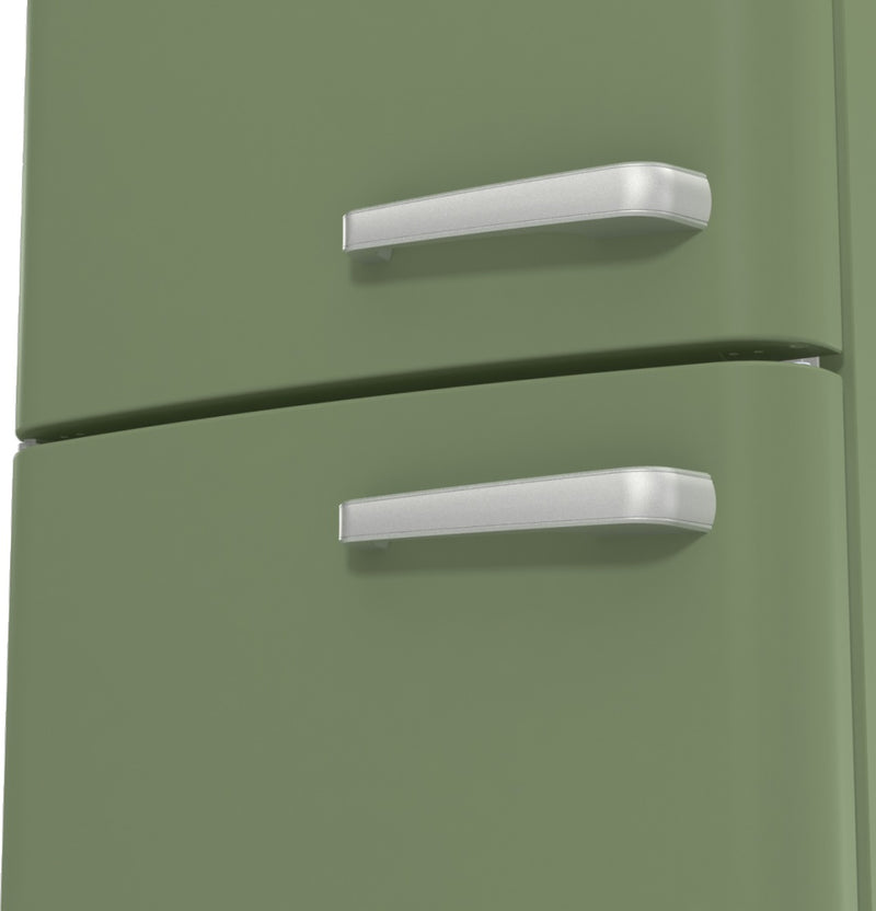 Gorenje Retro Kühl-Gefrierkombination Olive - Türanschlag links - ONRK619DOL-L