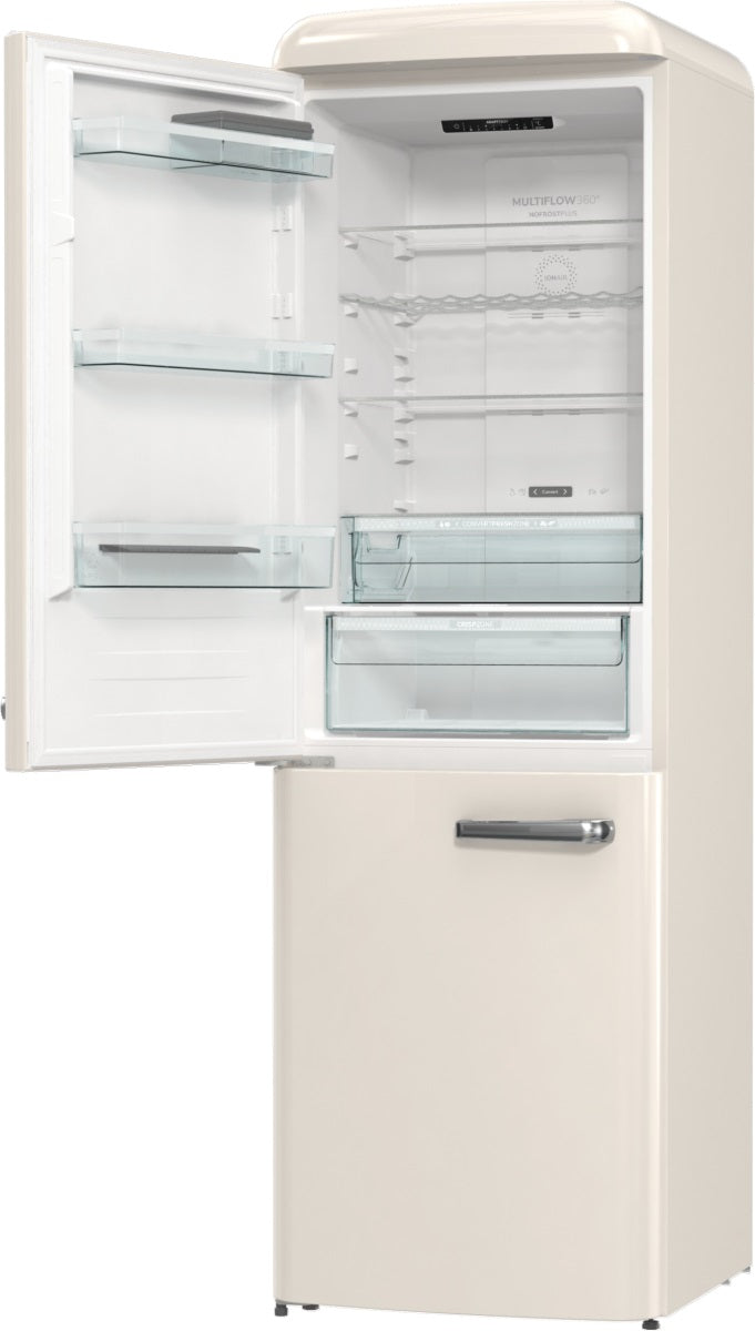 Gorenje Retro Kühl-Gefrierkombnation Champagner - Türanschlag links- ONRK619DC-L