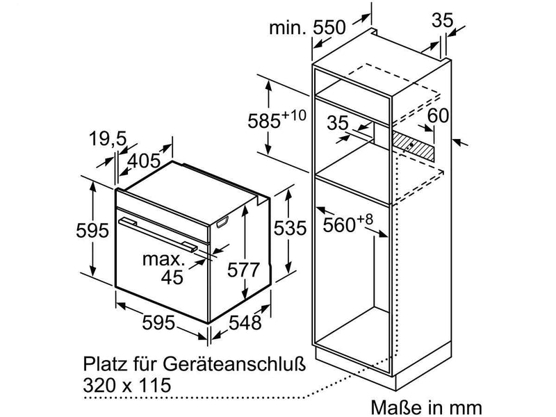 SIEMENS Einbau-Dampfbackofen iQ 700 - HS658GXS7