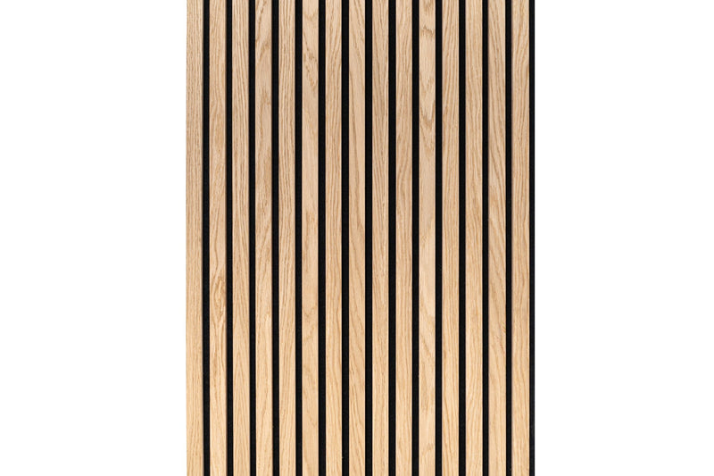 Akustikpaneel 1200 x 600 mm Eiche Natur Holz - Filz Schwarz MDF Natur 50 Stück Wandpaneel 16 mm