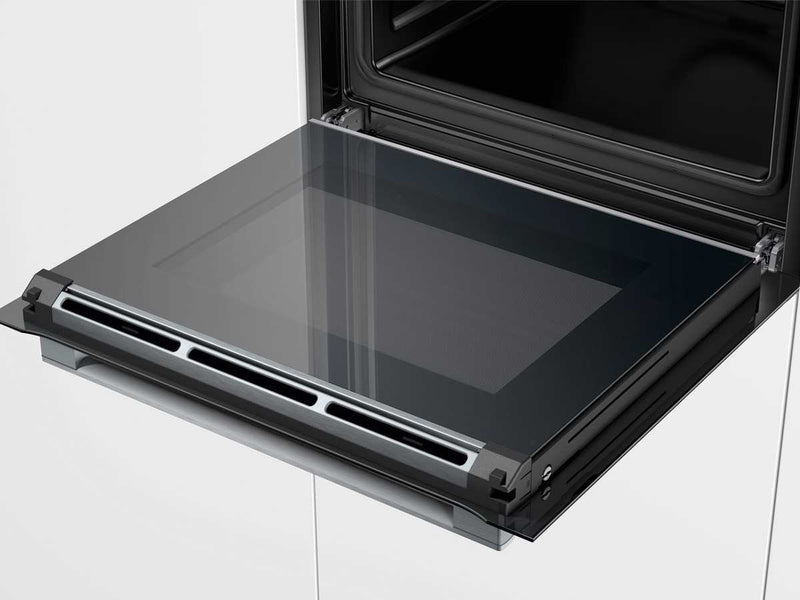 BOSCH Einbau-Backofen 60 cm Vulkan schwarz, mit AutoPilot 13 Beheizungsarten inkl. 4D-