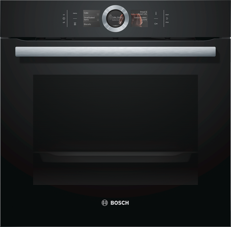 BOSCH Einbau-Backofen 60 cm schwarz mit Pyrolyse - HBG676EB6