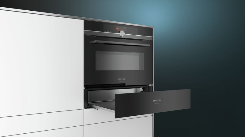 SIEMENS Wärmeschublade iQ 700,compact45 blackSteel