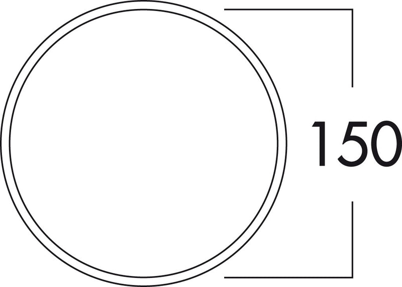 K-Klima-R 150-150 Mauerkasten weiß mit Rückstauklappe - 4044047