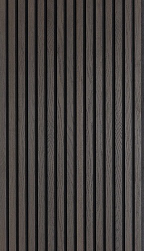 LUX WOOD by Jacobsen AKUSTIKPANEEL - FSC SMOKED OAK - FILZ SCHWARZ - 3000MM