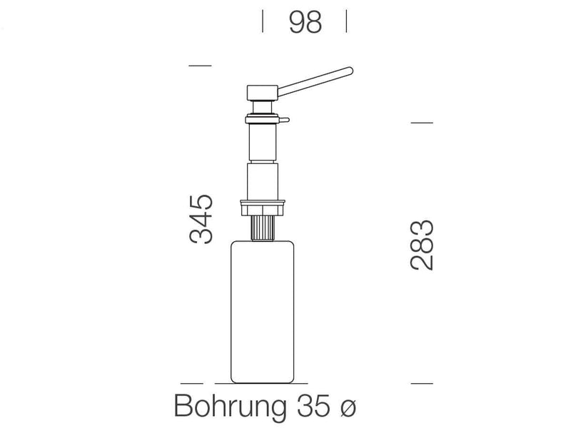 SCHOCK Spülmittelspender LADON Drehexcenter-Funktion Chrom - 629016CHR