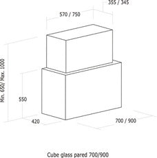 Nodor Wandhaube CUBE 70 - 8417